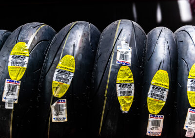 Specialty street and racing motorcycle tires curated at Motorsport Exotica Burbank