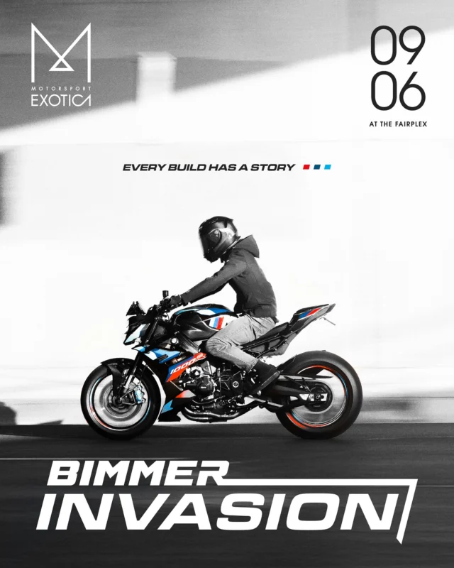 If you don’t already know…

September 6th is BIMMER INVASION at the Pomona Fairplex. A very special BMW festival, put together every year by a close friend and we’re stoked to be part of this year. 

We will be hanging out ALL DAY with all the greatest Motorsport Exotica BMWs, the race rig, games, prizes, and so much more.

And, as Biggie Smalls so poetically said, “if you don’t know, now you know”. 

See y’all there.