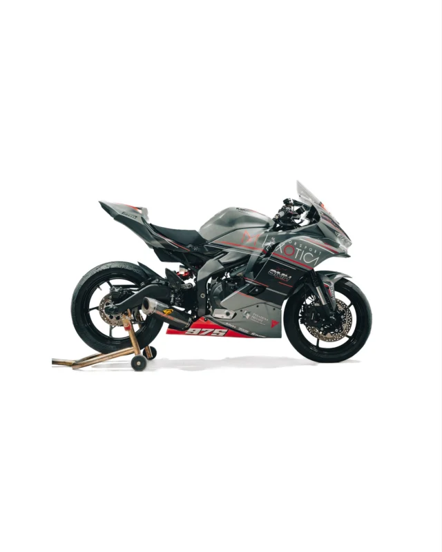 A Motorsport Exotica ZX4RR— for your viewing pleasure….

Graves Titanium x Carbon Exhuast
Bitubo Fork Cartridges
Bitubo Rear Shock
Galespeed Master Cylinder
Exotica Spools
Graves Rearsets
Ohlins Steering Damper
Graves Throttle Tube and Housing
APX Race Button Pods L/R
Bonamici Gas Cap
AIM Solo2 
Graves Solo 2 Mount
Graves Race Bodywork
Graves Lifted Clip Ons
Bonamici Exotica Solo 2 Billet Case
Bonamici Exotica Billet Dash Cover
Bonamici Exotica Brake Lever	
Bonamici Exotica Clutch Lever
Bonamici Exotica Lever Guard
Domino MGP Grips
Graves Oil Cooler
Graves Reg Rect Relocation Kit 
Graves Fairing Stay
Evo Tech Radiator Guard
Core Moto Custom Brake Line Kit
Exotica Smog Delete Kit
KN Air Filter
Woodcraft Fork Sliders
Woodcraft Rear Axle Sliders
Samco Race Hose Kit
Zero Gravity Windscreen
Graves Left and Right Engine Protection 
Graves Frame Sliders 
FT ECU Quick Shifter Sensor 
Lieto Factory Exotica Team Graphics
Motul Fluids
Pirelli TD Tires 

And some other stuff we just can’t talk about 

#motorsportexotica #motorcycle #Racing #carbonfiber #titanium #kawasaki #ninja #jdm #superbike #racebike
